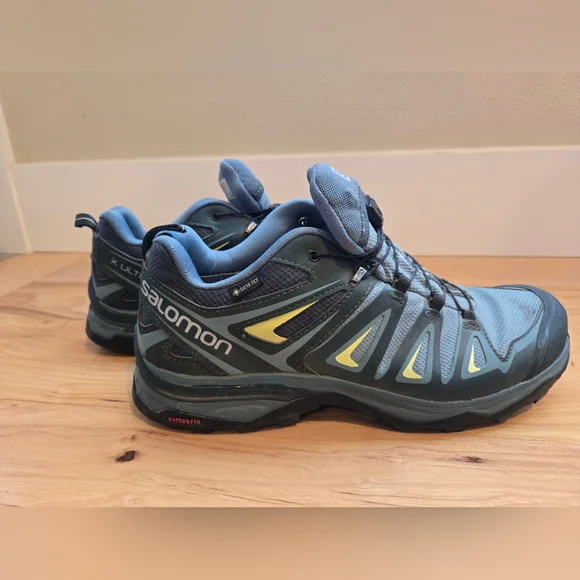 Salomon Olive/Grey X Ultra 360 Gore-tex Hiking Shoes Women's Size 9.5 - Picture 5 of 6